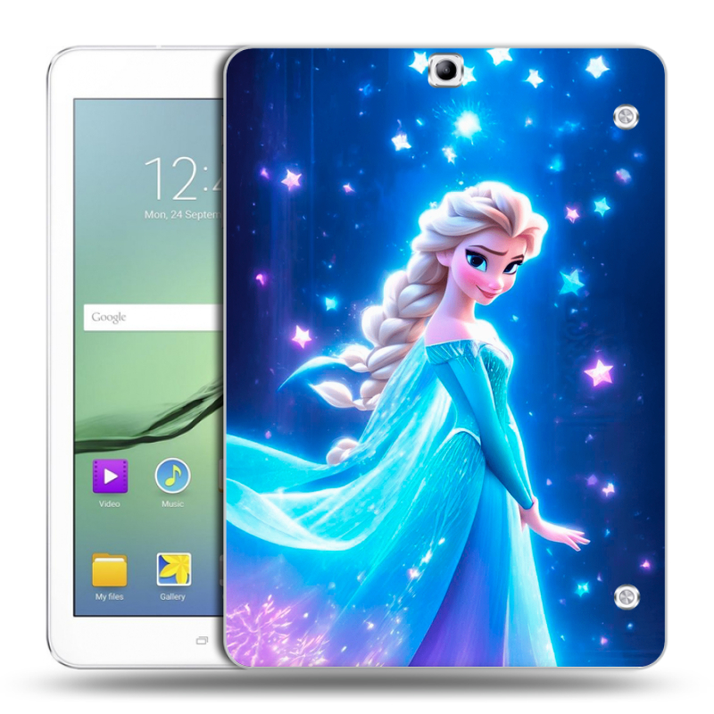 Силиконовый чехол на Samsung Galaxy Tab S2 9.7 с принтом Холодное сердце Frozen Силиконовый чехол на Samsung Galaxy Tab S2 9.7 с принтом Холодное сердце Frozen