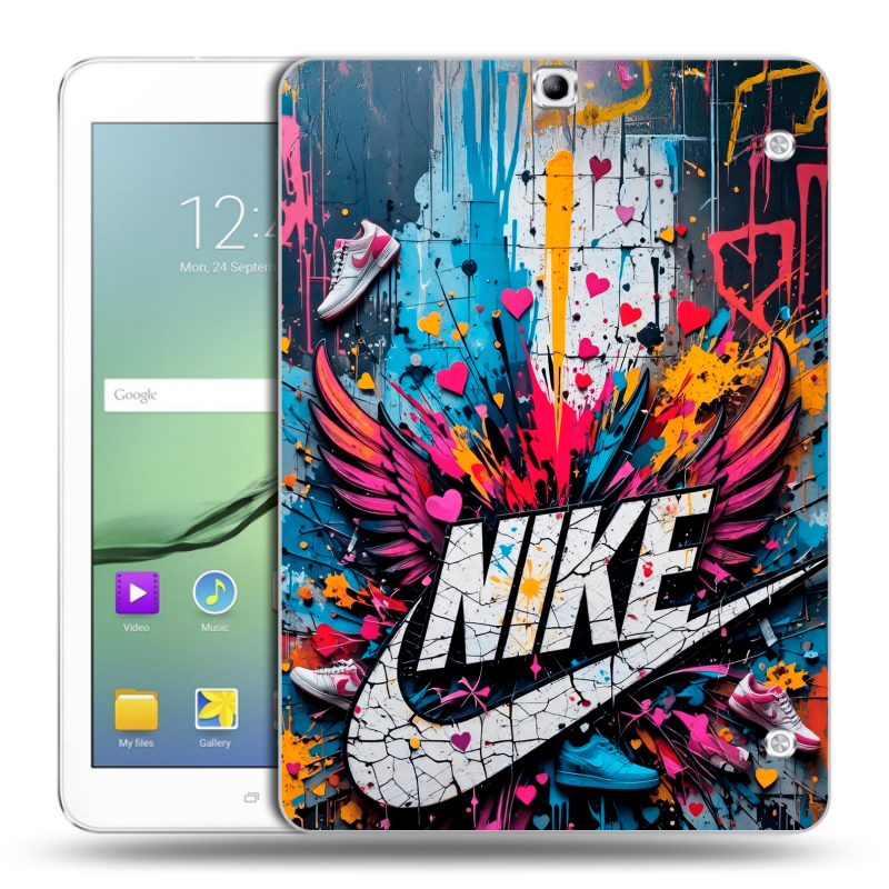 Силиконовый чехол на Samsung Galaxy Tab S2 9.7 с принтом Nike Найк Силиконовый чехол на Samsung Galaxy Tab S2 9.7 с принтом Nike Найк