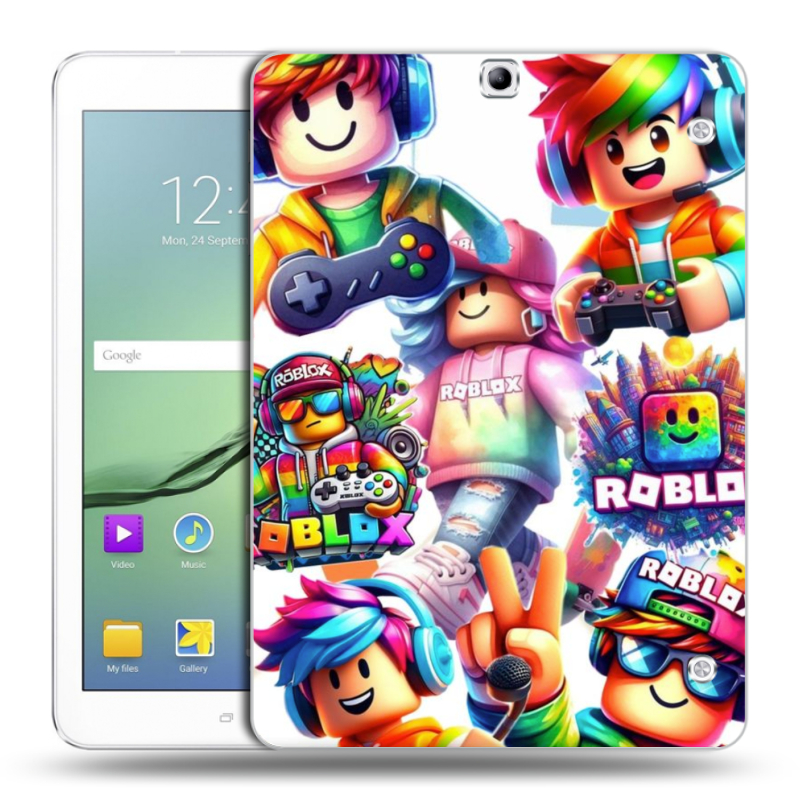 Силиконовый чехол на Samsung Galaxy Tab S2 9.7 с принтом Roblox Роблокс Силиконовый чехол на Samsung Galaxy Tab S2 9.7 с принтом Roblox Роблокс