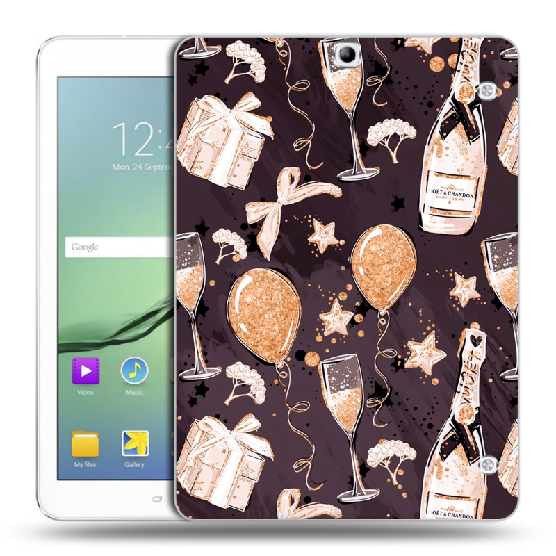 Силиконовый чехол на Samsung Galaxy Tab S2 9.7 с принтом Новый год Силиконовый чехол на Samsung Galaxy Tab S2 9.7 с принтом Новый год
