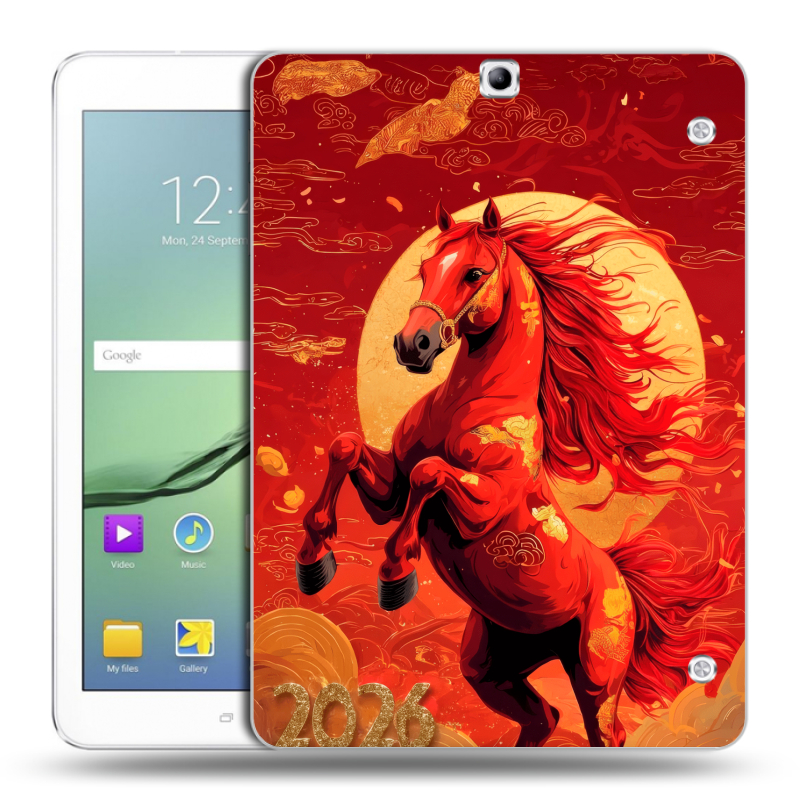 Силиконовый чехол на Samsung Galaxy Tab S2 9.7 с принтом Новый год Силиконовый чехол на Samsung Galaxy Tab S2 9.7 с принтом Новый год