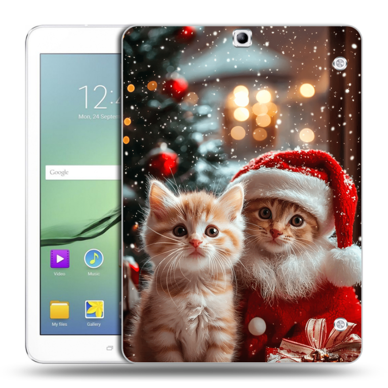 Силиконовый чехол на планшета Samsung Galaxy Tab S2 9.7 с принтом Новый год Силиконовый чехол на планшета Samsung Galaxy Tab S2 9.7 с принтом Новый год