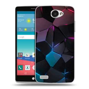 Пластиковый чехол на LG Max с принтом Геометрия неона Пластиковый чехол на LG Max с принтом Геометрия неона