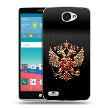 Пластиковый чехол на LG Max с принтом Герб России Пластиковый чехол на LG Max с принтом Герб России