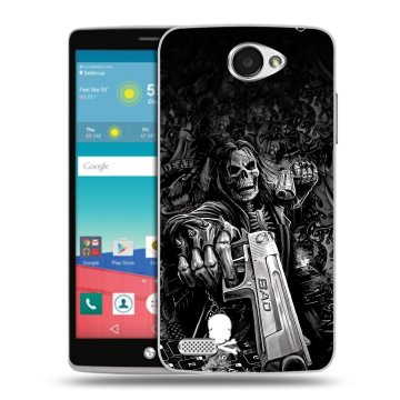 Пластиковый чехол на LG Max с принтом Скелет Пластиковый чехол на LG Max с принтом Скелет