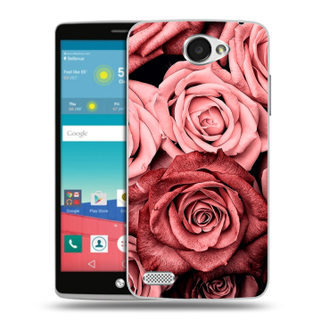 Пластиковый чехол на LG Max с принтом Цветы розы Пластиковый чехол на LG Max с принтом Цветы розы