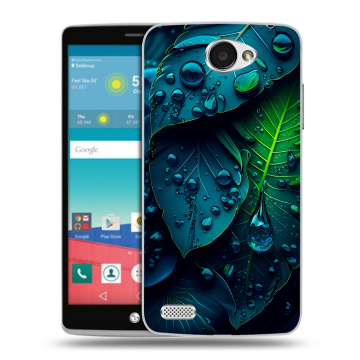Пластиковый чехол на LG Max с принтом Листья Пластиковый чехол на LG Max с принтом Листья
