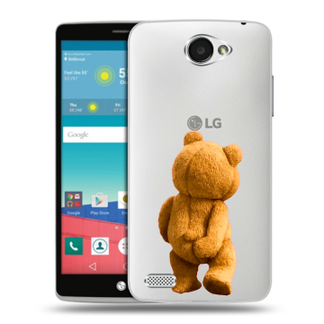 Пластиковый чехол на LG Max с принтом Медведь Пластиковый чехол на LG Max с принтом Медведь
