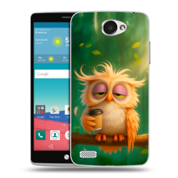 Пластиковый чехол на LG Max с принтом сова Пластиковый чехол на LG Max с принтом сова