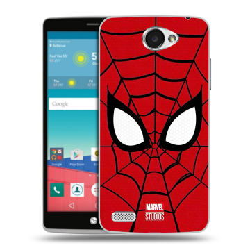 Пластиковый чехол на LG Max с принтом человек паук spiderman