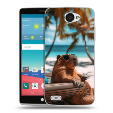 Пластиковый чехол на LG Max с принтом Капибара Пластиковый чехол на LG Max с принтом Капибара