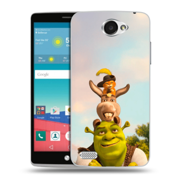 Пластиковый чехол на LG Max с принтом Шрек Shrek