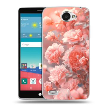 Пластиковый чехол на LG Max с принтом Розы цветы Пластиковый чехол на LG Max с принтом Розы цветы