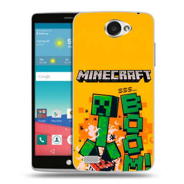 Пластиковый чехол на LG Max с принтом Майнкрафт Minecraft Пластиковый чехол на LG Max с принтом Майнкрафт Minecraft