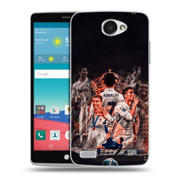 Пластиковый чехол на LG Max с принтом Реал Роналдо Real Ronaldo