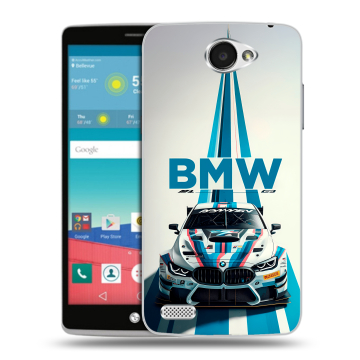 Пластиковый чехол на LG Max с принтом БМВ BMW Пластиковый чехол на LG Max с принтом БМВ BMW