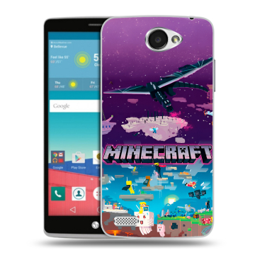 Пластиковый чехол на LG Max с принтом Майнкрафт Minecraft Пластиковый чехол на LG Max с принтом Майнкрафт Minecraft
