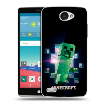 Пластиковый чехол на LG Max с принтом Майнкрафт Minecraft Пластиковый чехол на LG Max с принтом Майнкрафт Minecraft