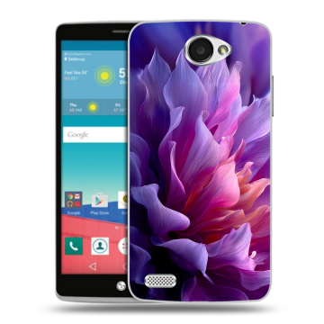 Пластиковый чехол на LG Max с принтом женский цветы Пластиковый чехол на LG Max с принтом женский цветы