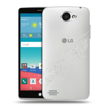 Пластиковый чехол на LG Max с принтом Сотворение мира