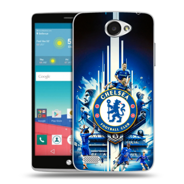 Пластиковый чехол на LG Max с принтом Chelsea Челси
