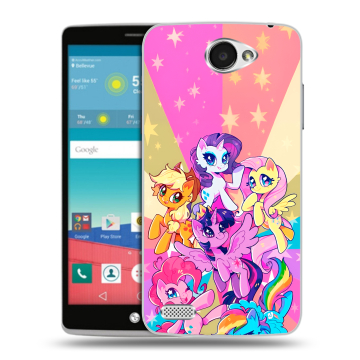 Пластиковый чехол на LG Max с принтом My little pony Дружба чудо Пластиковый чехол на LG Max с принтом My little pony Дружба чудо