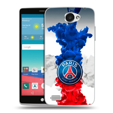 Пластиковый чехол на LG Max с принтом PSG ПСЖ