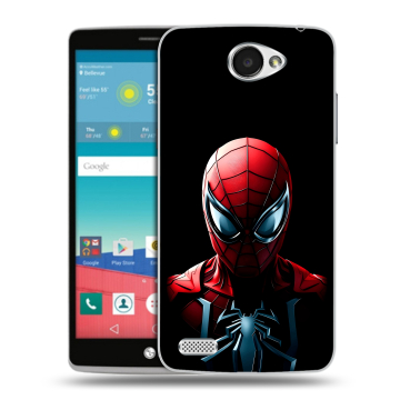 Пластиковый чехол на LG Max с принтом Spiderman Человек паук