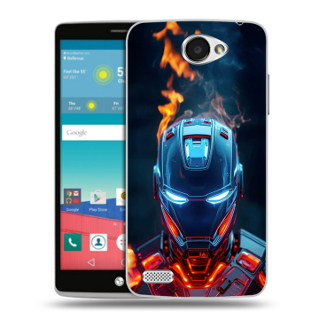 Пластиковый чехол на LG Max с принтом IronMan Железный человек
