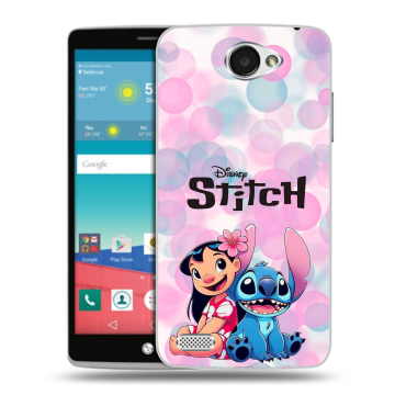 Пластиковый чехол на LG Max с принтом Лило и Стич Пластиковый чехол на LG Max с принтом Лило и Стич