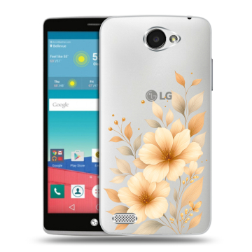 Пластиковый чехол на LG Max с принтом для девушки