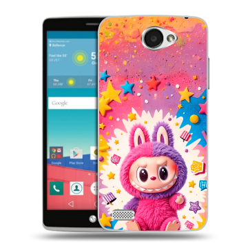 Пластиковый чехол на LG Max с принтом Labubu Лабубу Пластиковый чехол на LG Max с принтом Labubu Лабубу
