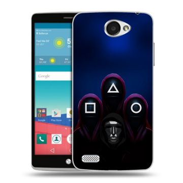Пластиковый чехол на LG Max с принтом Игра Кальмара