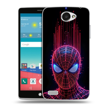 Пластиковый чехол на LG Max с принтом Spiderman Человек паук Пластиковый чехол на LG Max с принтом Spiderman Человек паук