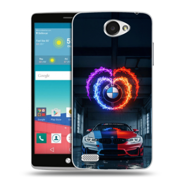 Пластиковый чехол на LG Max с принтом BMW БМВ Пластиковый чехол на LG Max с принтом BMW БМВ