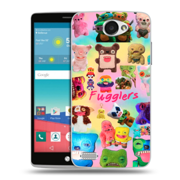 Пластиковый чехол на LG Max с принтом Флагер Fuggler