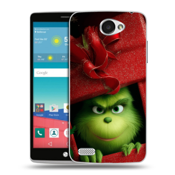 Пластиковый чехол на LG Max с принтом Новый год