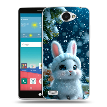 Пластиковый чехол на LG Max с принтом Новый год