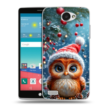 Пластиковый чехол на LG Max с принтом Новый год