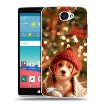 Пластиковый чехол на LG Max с принтом Новый год