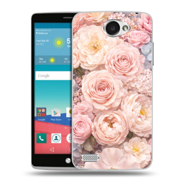 Пластиковый чехол на LG Max с принтом женский