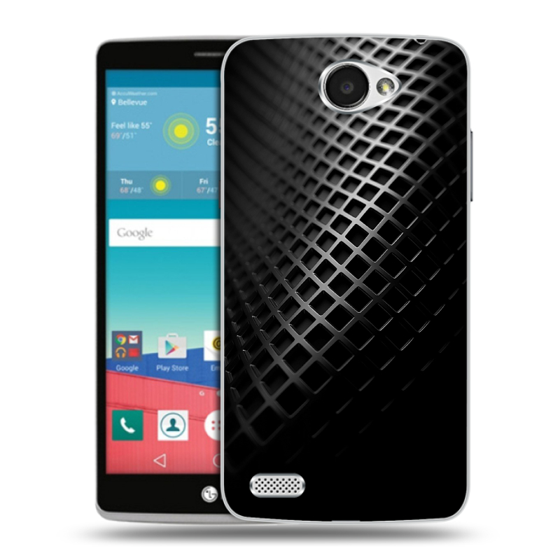 Пластиковый чехол на LG Max с принтом Текстура металла Пластиковый чехол на LG Max с принтом Текстура металла