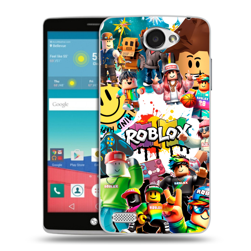 Пластиковый чехол на LG Max с принтом Roblox Роблокс Пластиковый чехол на LG Max с принтом Roblox Роблокс