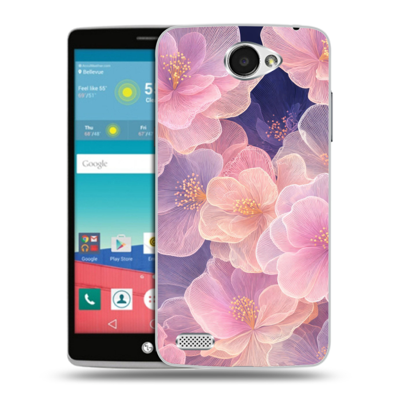 Пластиковый чехол на LG Max с принтом женский Пластиковый чехол на LG Max с принтом женский