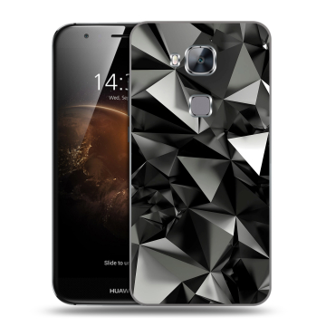 Пластиковый чехол на Huawei G8 с принтом Черные кристаллы