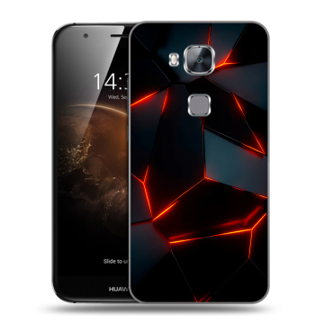 Пластиковый чехол на Huawei G8 с принтом Яркие абстракции