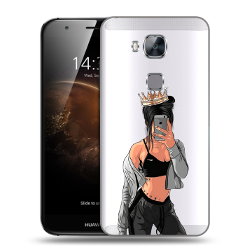 Пластиковый чехол на Huawei G8 с принтом Женские принты