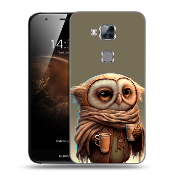 Пластиковый чехол на Huawei G8 с принтом Сова