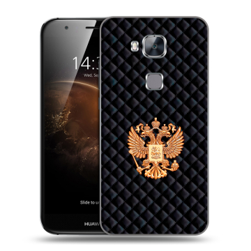 Пластиковый чехол на Huawei G8 с принтом Герб России принт Пластиковый чехол на Huawei G8 с принтом Герб России принт