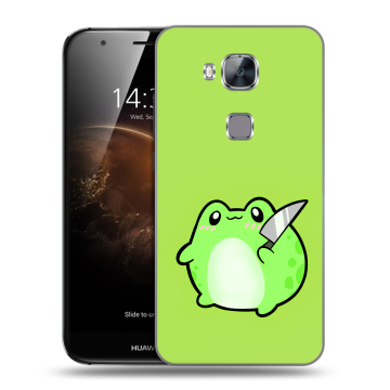 Пластиковый чехол на Huawei G8 с принтом Лягушенок
